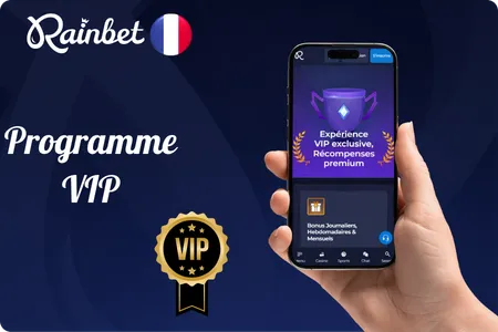 Programme VIP à cinq rangs et récompenses de Rainbet