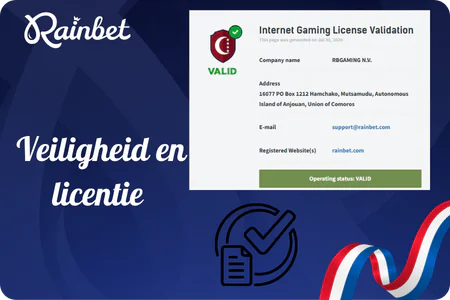 Rainbet bescherming, vergunning en bewust spelgedrag