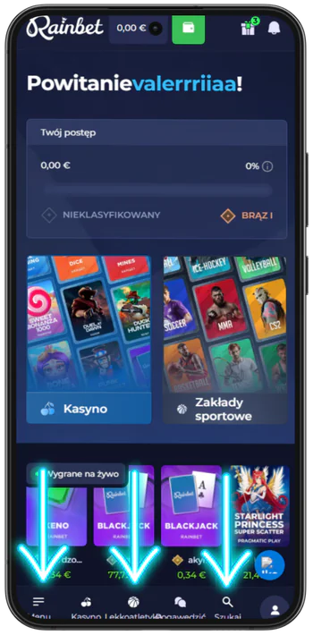 Rainbet strona pobierania aplikacji na telefonie